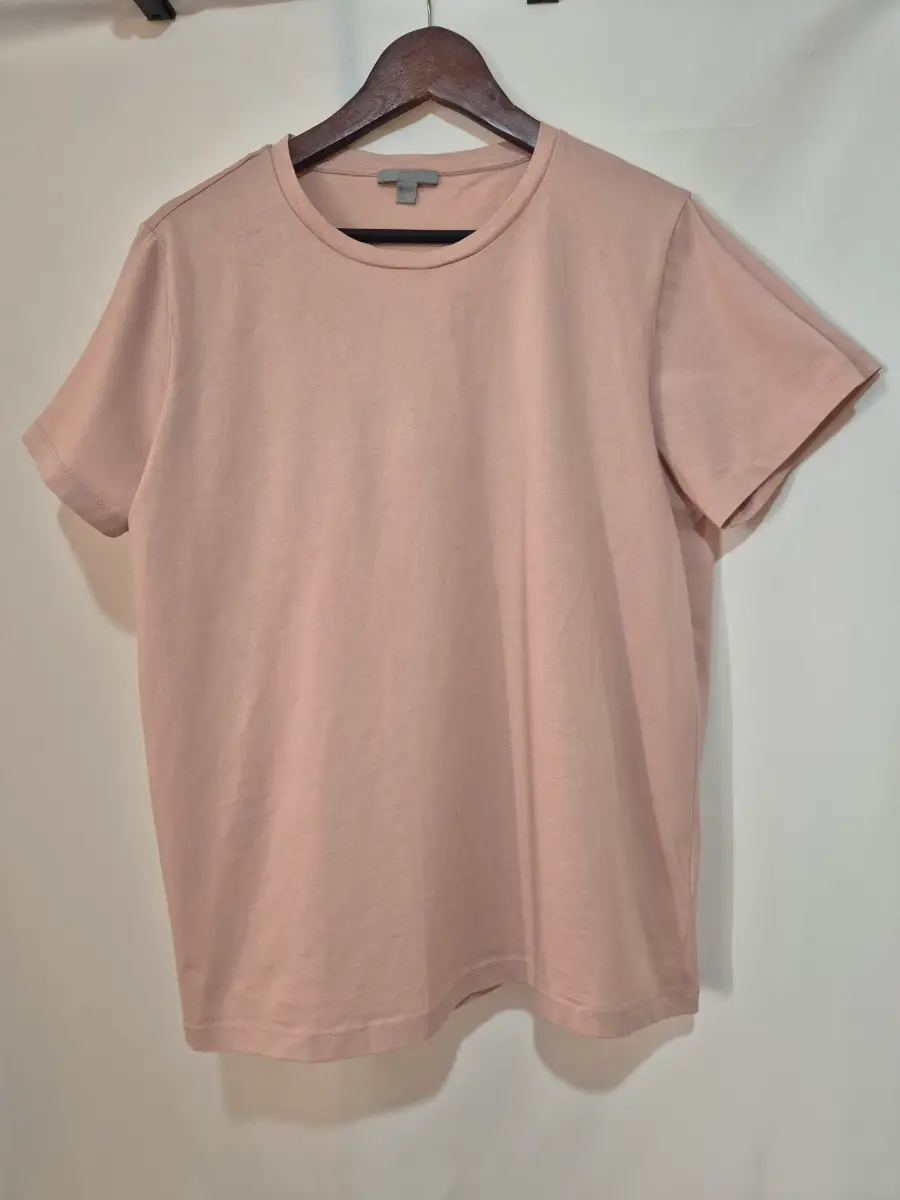 Women's COS Short Sleeve T-shirt Top size L Large 16 Rose Pink Spring Summer