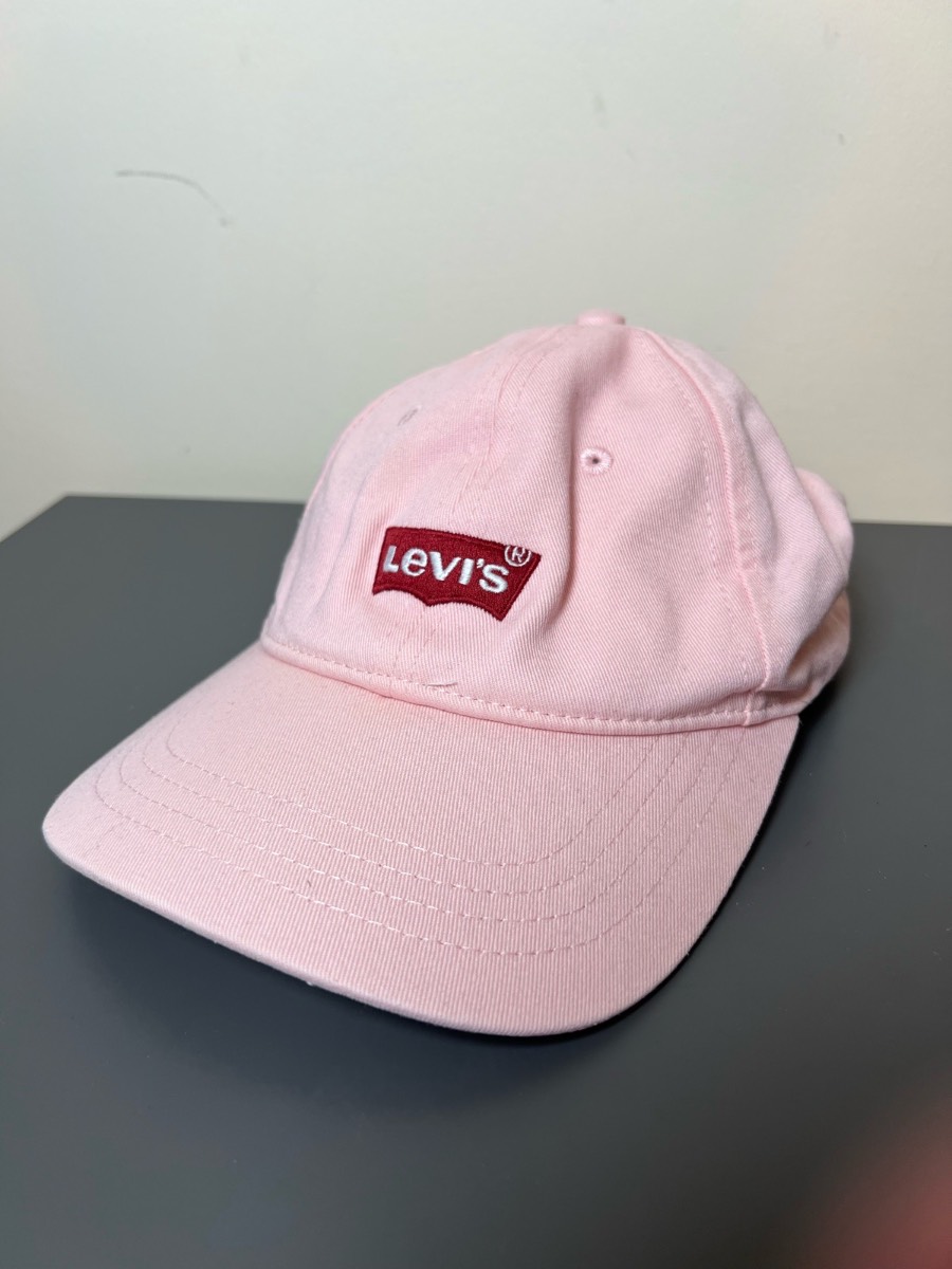 Levi's Pink Cotton Twill Adjustable Baseball Cap One Size Men’s