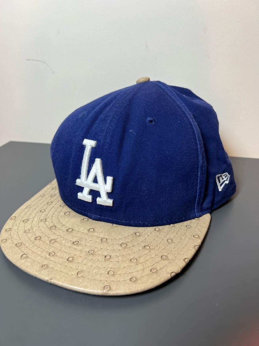 New Era 9FIFTY LA Dodgers Strapback Baseball Cap Hat Blue/Beige