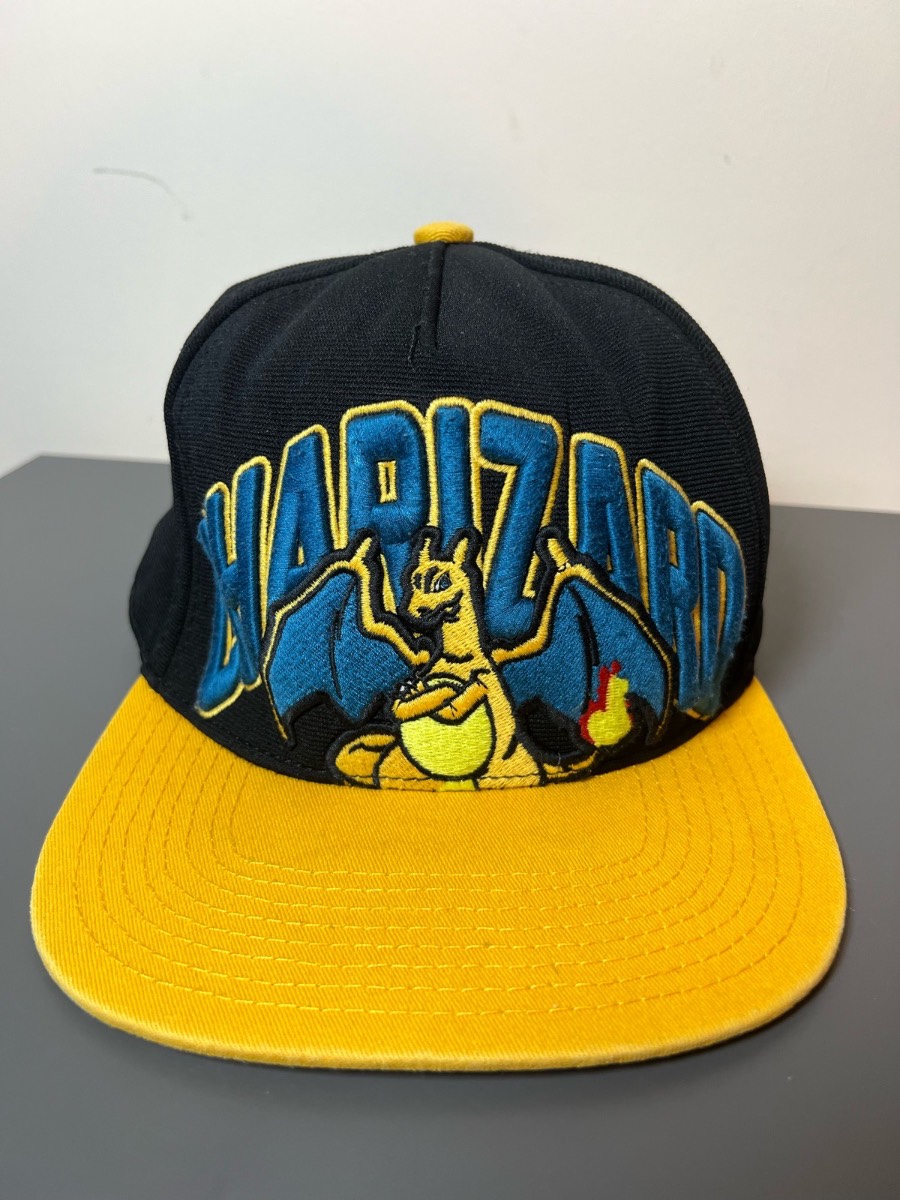 Pokémon Charizard Black & Yellow Snapback Cap Adjustable One Size Men’s