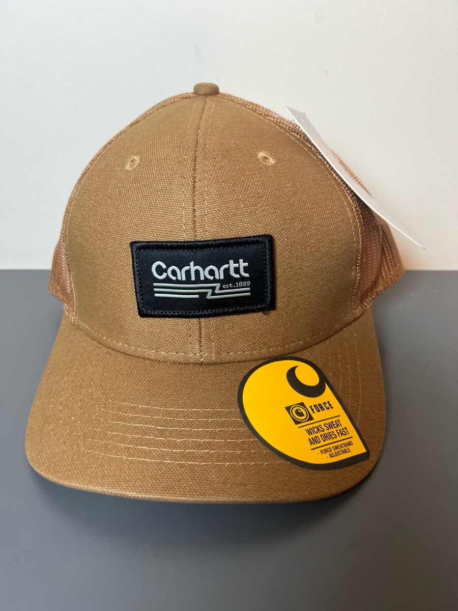 Brand new Carhartt mesh trucker cap brown one size