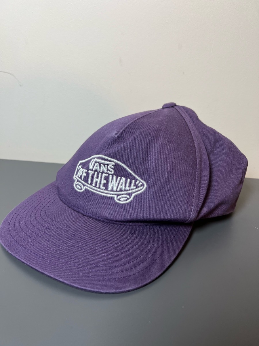 VANS Purple Cotton Twill Adjustable Baseball Cap One Size Unisex Casual