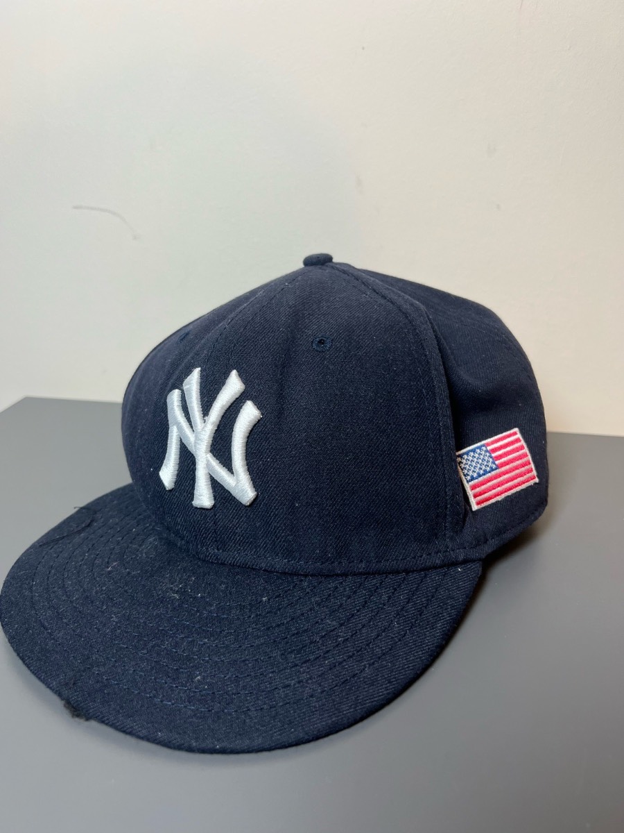 New Era 59FIFTY New York Yankees MLB Fitted Baseball Cap Hat Navy 7 5/8