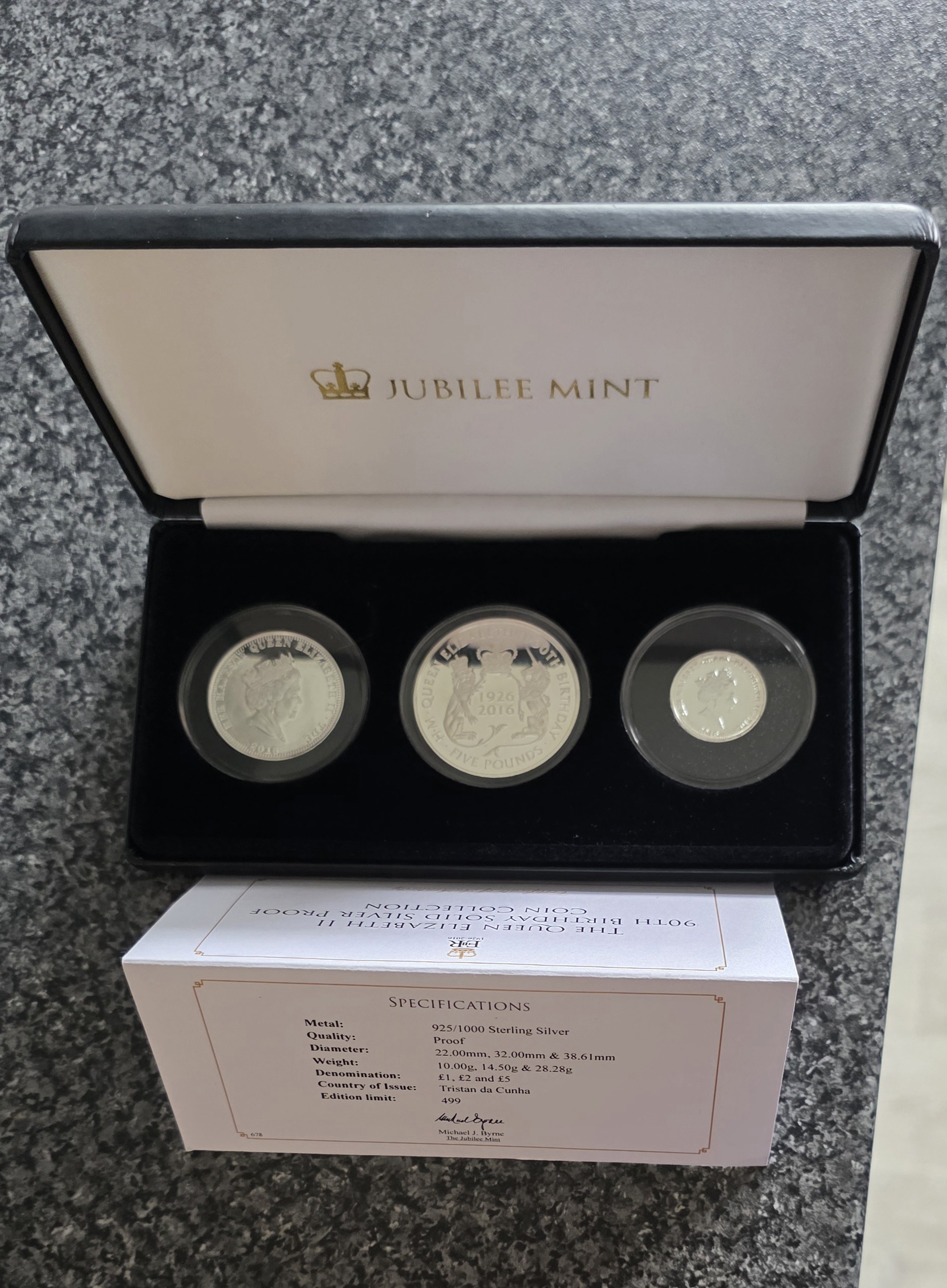 Silver proof coin set