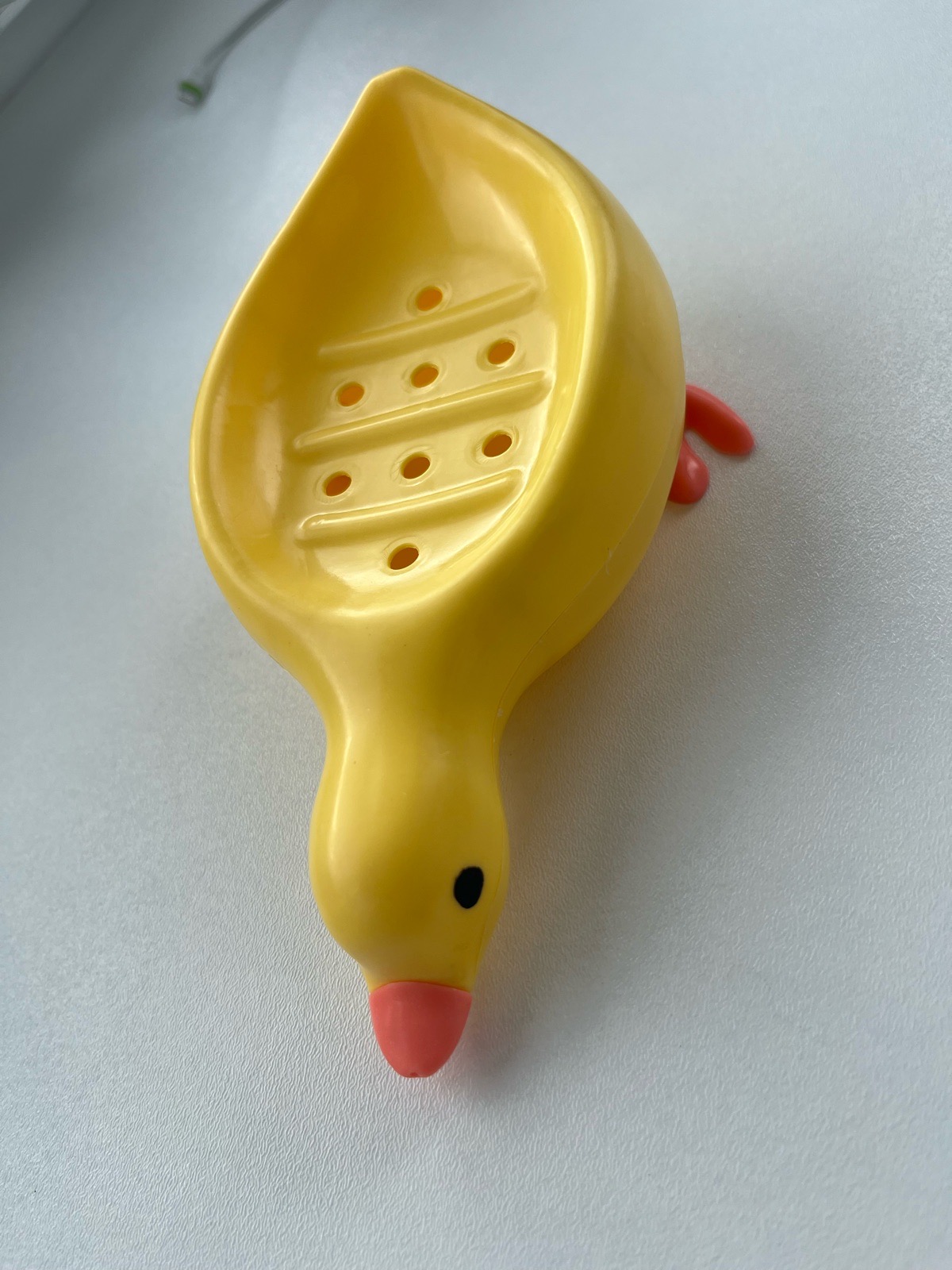 Beautiful Duck Shape Soap Case Dish Yellow