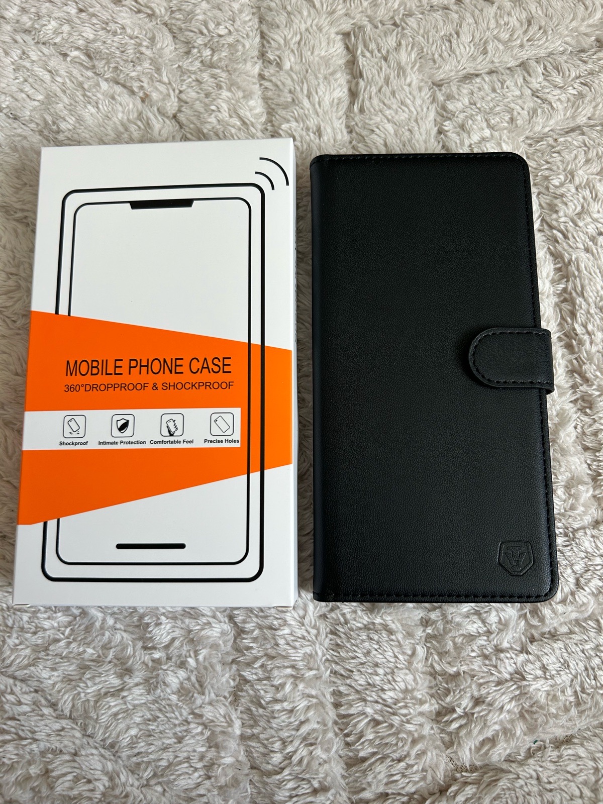Shockproof Wallet Phone Case for Samsung S25 Ultra Black
