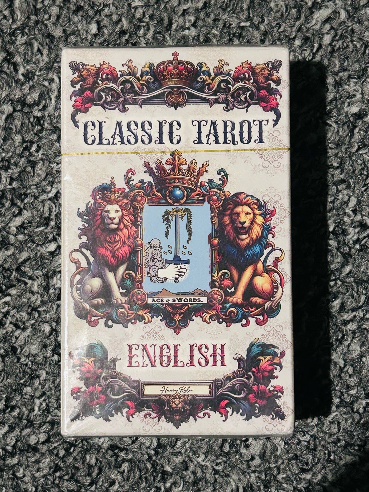 Classic Tarot Deck 78 Cards English Beginners Learning Guide Set Fortune Telling