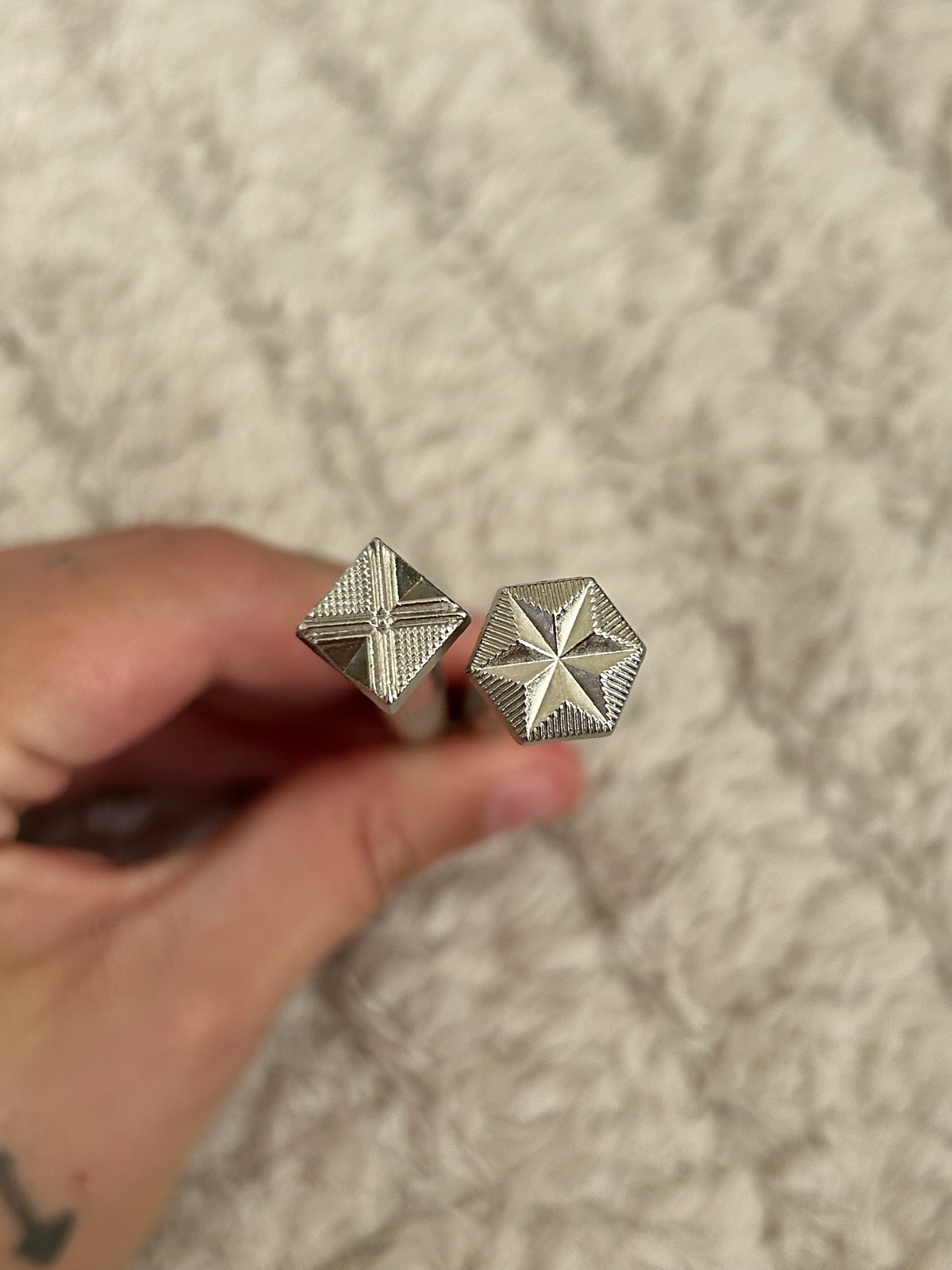 Leather Crafting Stamp Tools x 2