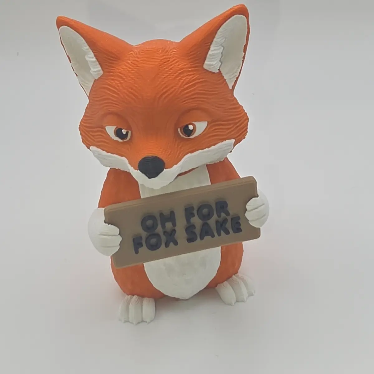 Funny little fox statue