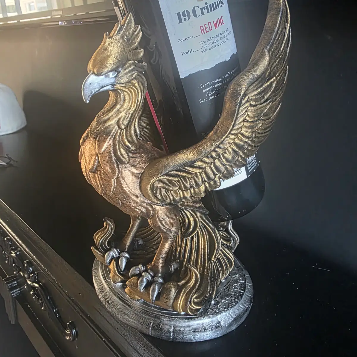 Phoenix wine bottle display