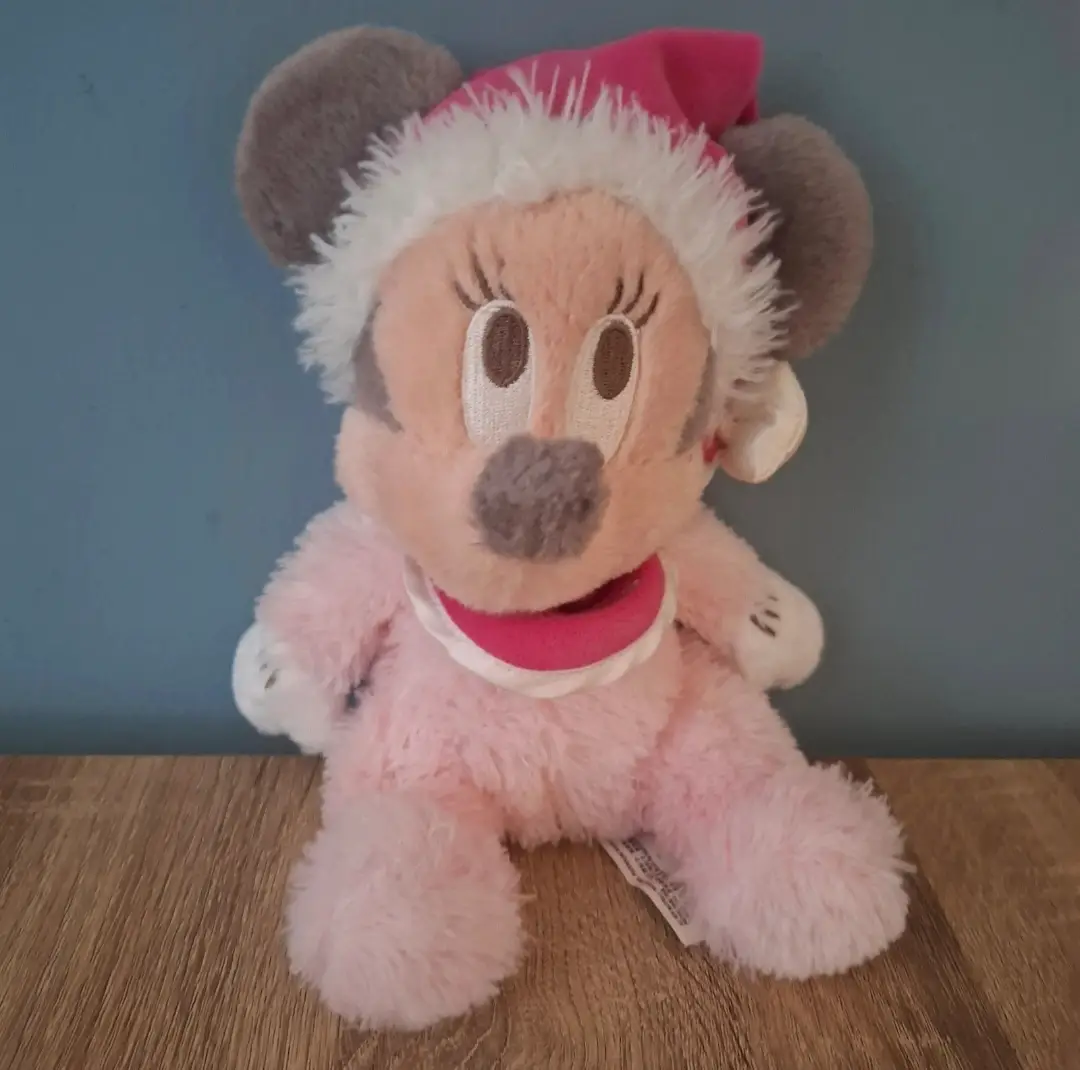 Disney Store Baby's First Christmas Minnie Mouse Plush