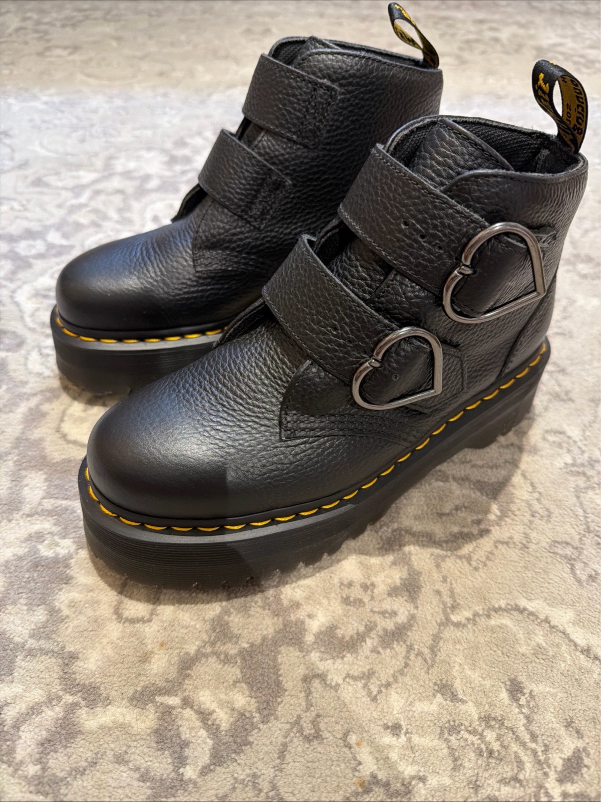 Dr. Martens Devon Heart women’s leather platform boots