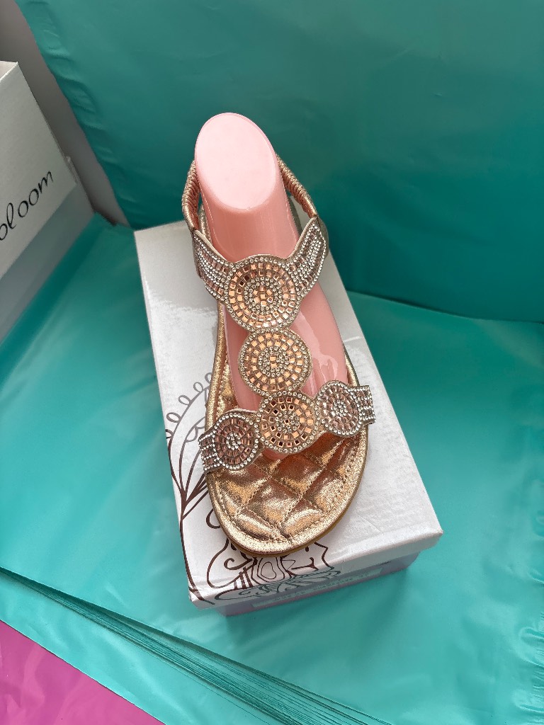 Rose gold sandles