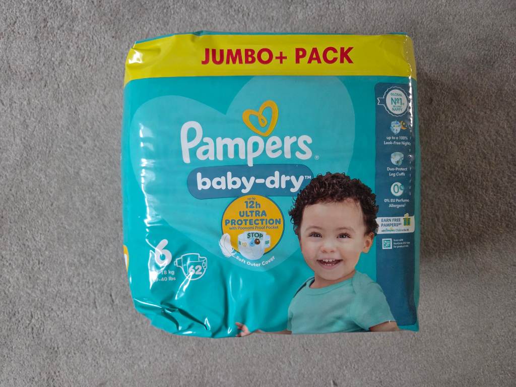 pampers nappies size 6