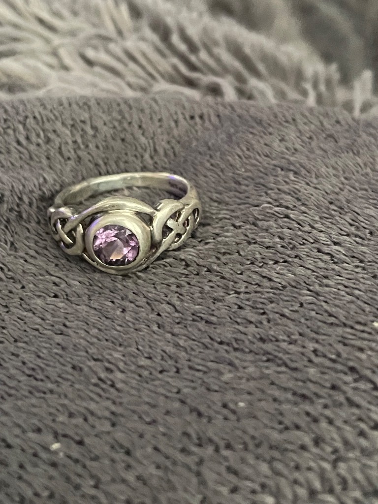 Kit Heath Celtic amethyst ring