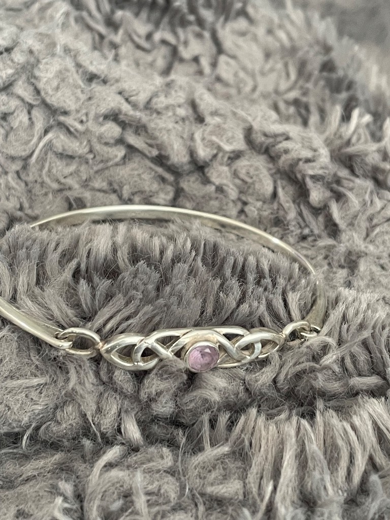 Sterling silver Celtic bangle