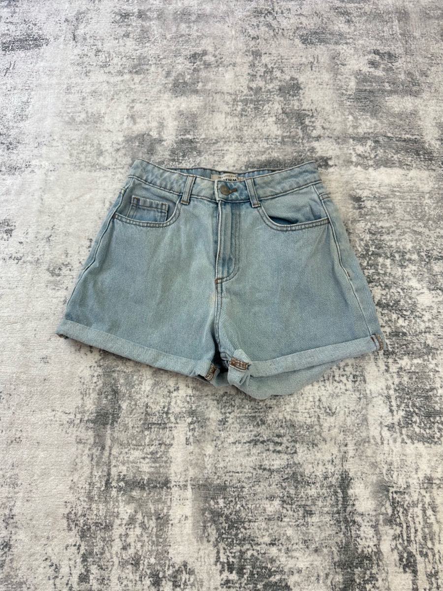 New look denim shorts girls size aged 12