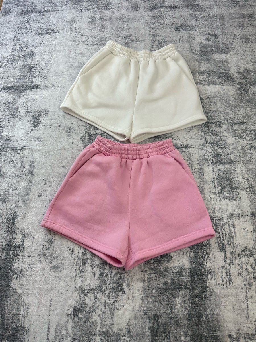 Shien women’s shorts pair white/pink size xs