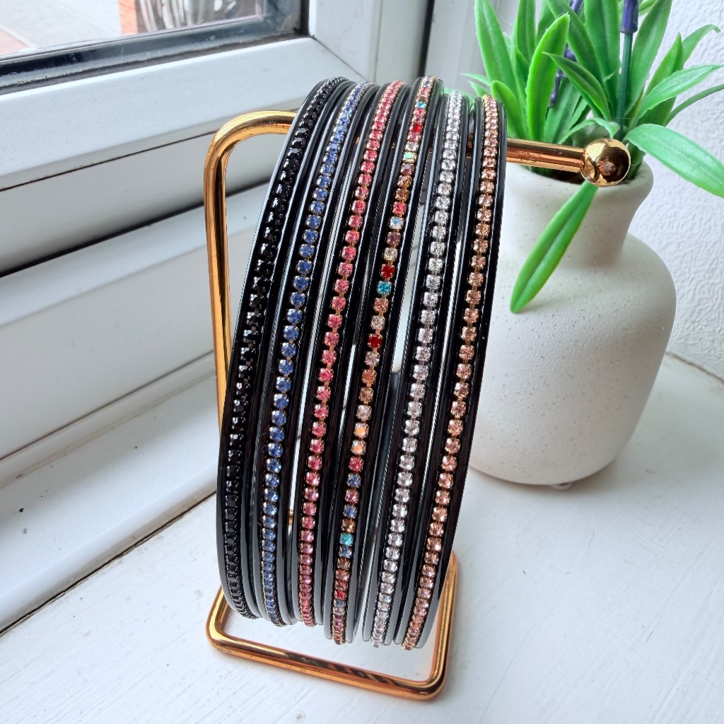 Sparkly Rhinestone 5 Headbands Crystal Hair Band Elegant Slim Headband Party Wedding Hair Accessory
