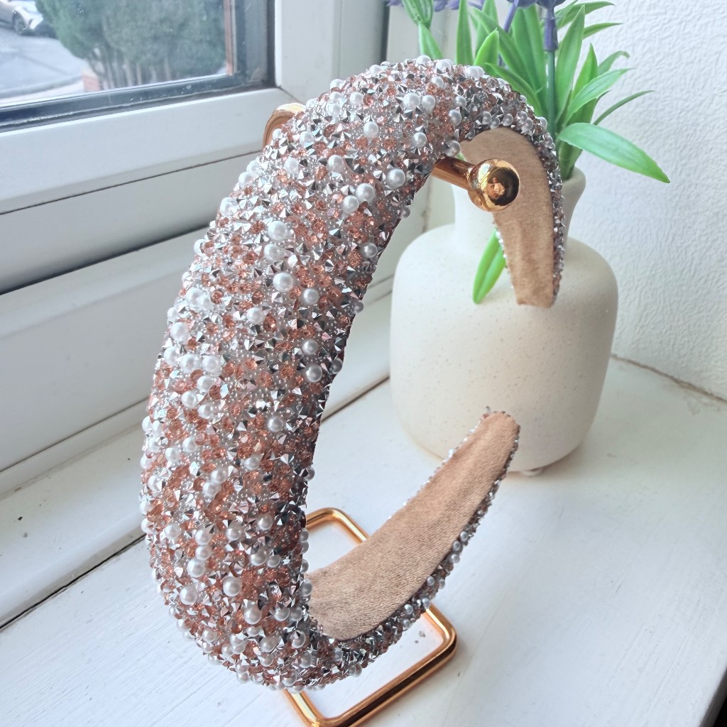 Luxury Crystal & Pearl Embellished Headband