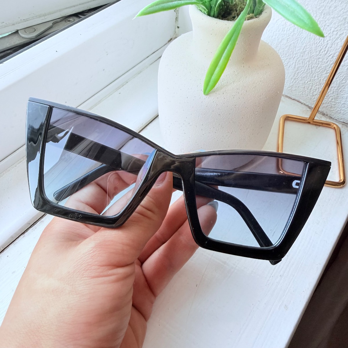 Oversized Black Square Sunglasses | Fashion Statement Eyewear