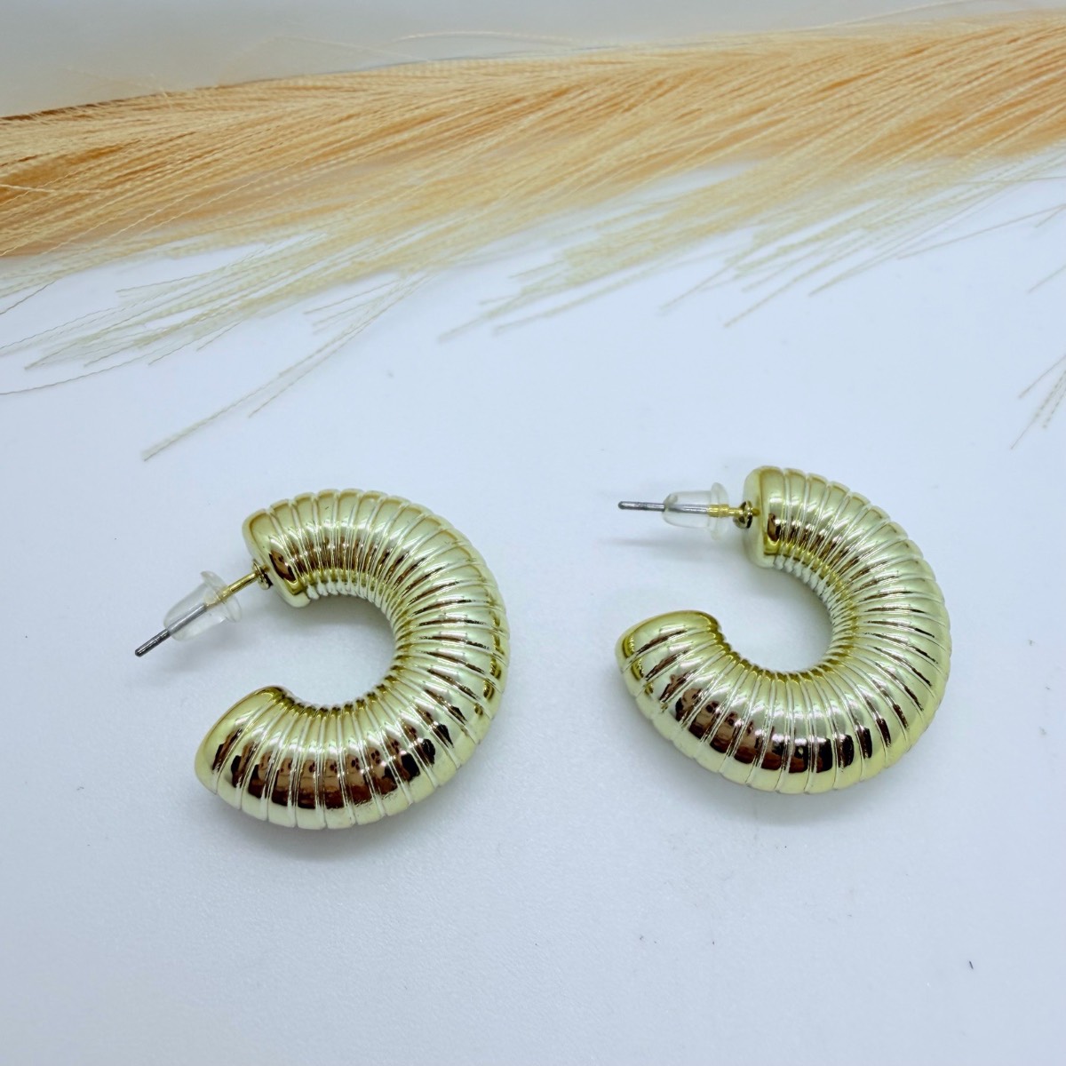 Chunky Gold Hoop Earrings ✨
