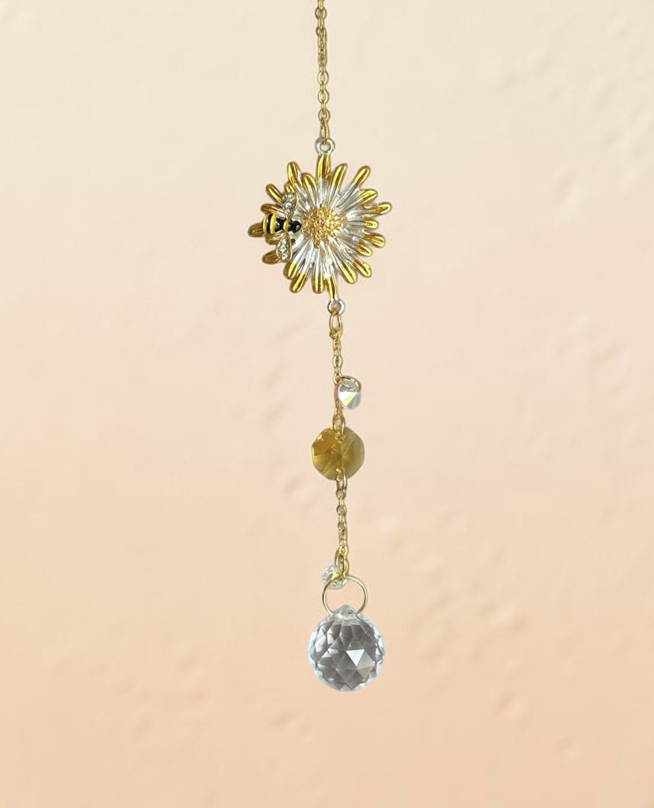 Gorgeous bee crystal sun catcher