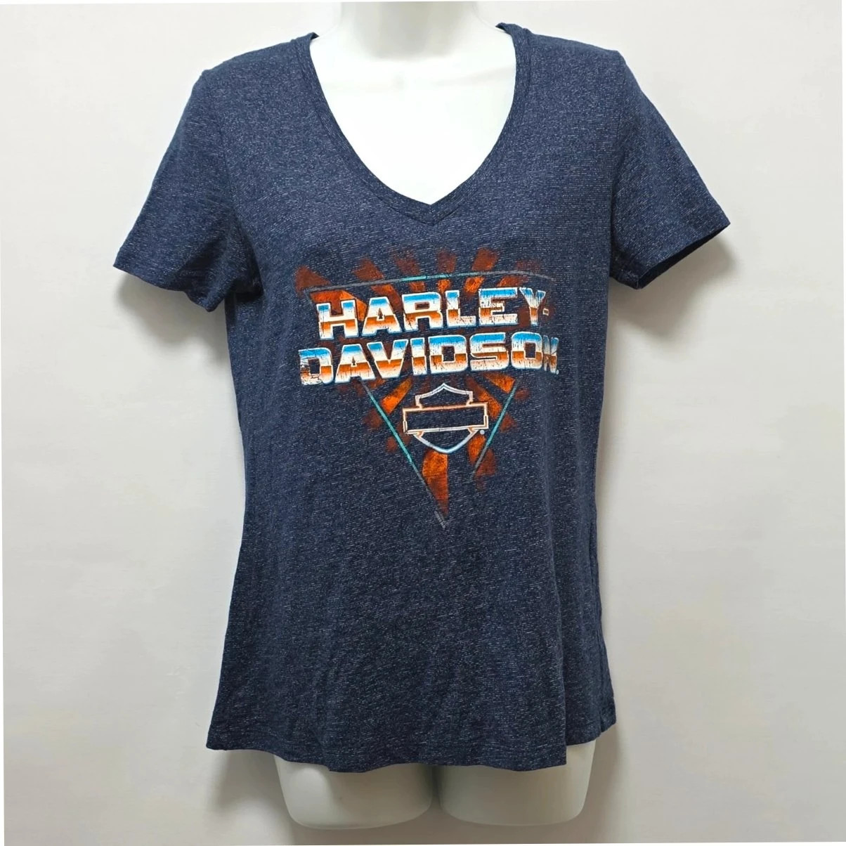 Harley Davidson Women’s Blue San Diego California Graphic T-shirt Size Small