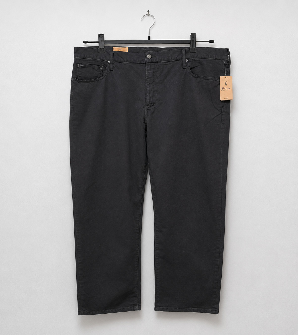 Polo Ralph Lauren Hampton Relaxed Straight Stretch Jeans Black W48 L32