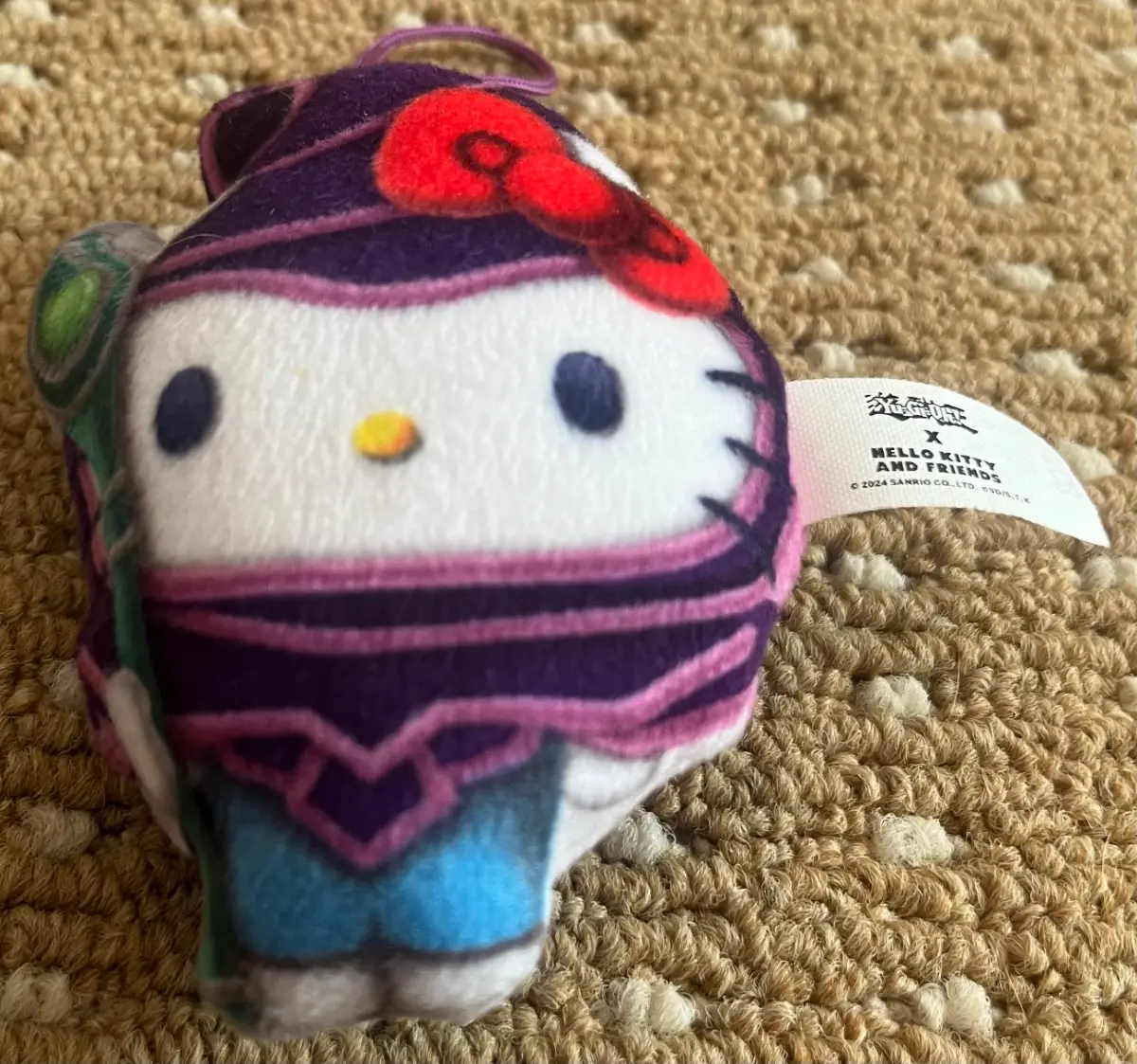 YuGiOh! X Hello Kitty Dark Magician Plush McDonald's Happy Meal 2024 in VGC