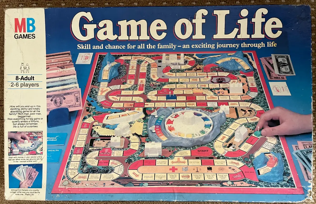 Vintage 1978 MB Game of Life Board Game Incomplete Spares Replacements Parts