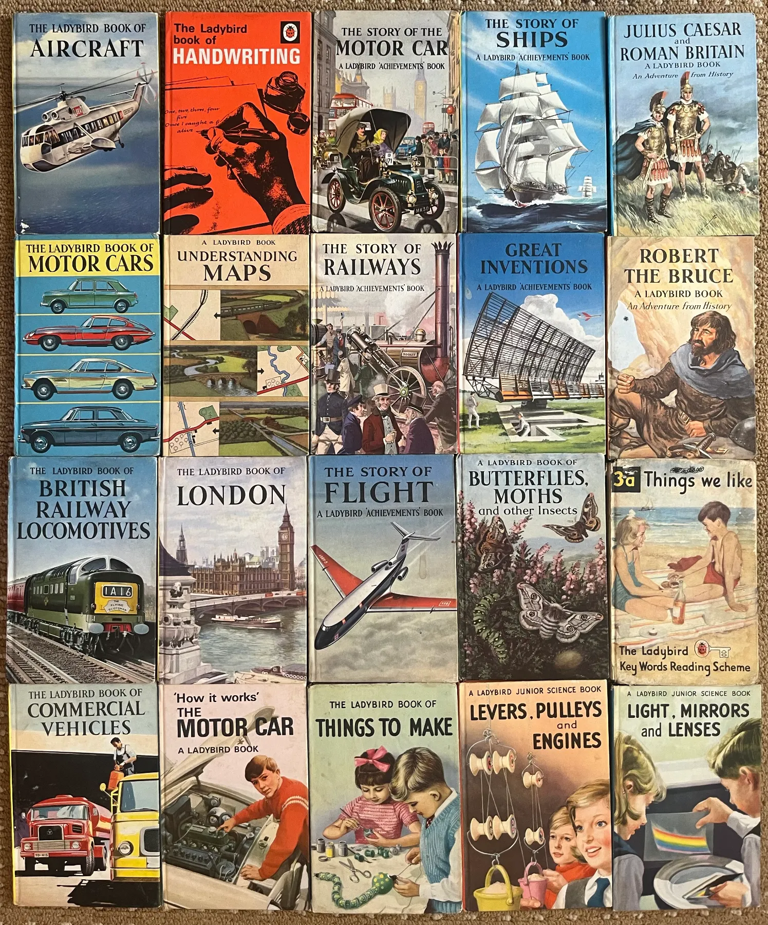 20 Vintage 1960s Ladybird Books Bundle Job Lot inc First Editions & Dust Jacket