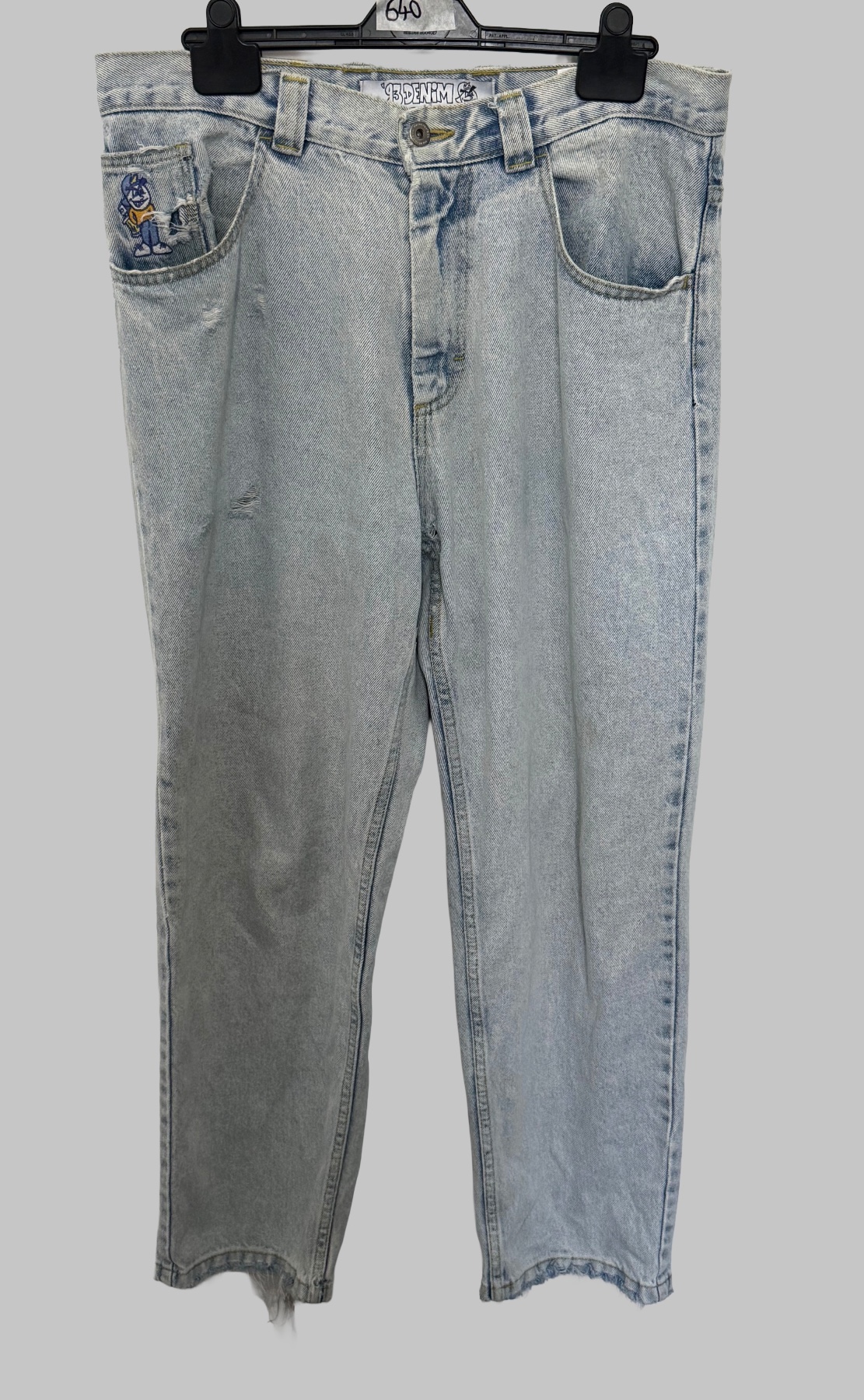 Polar Skate Co 93 Denim Light Blue Jeans Baggy Fit Skateboard Pants Men's