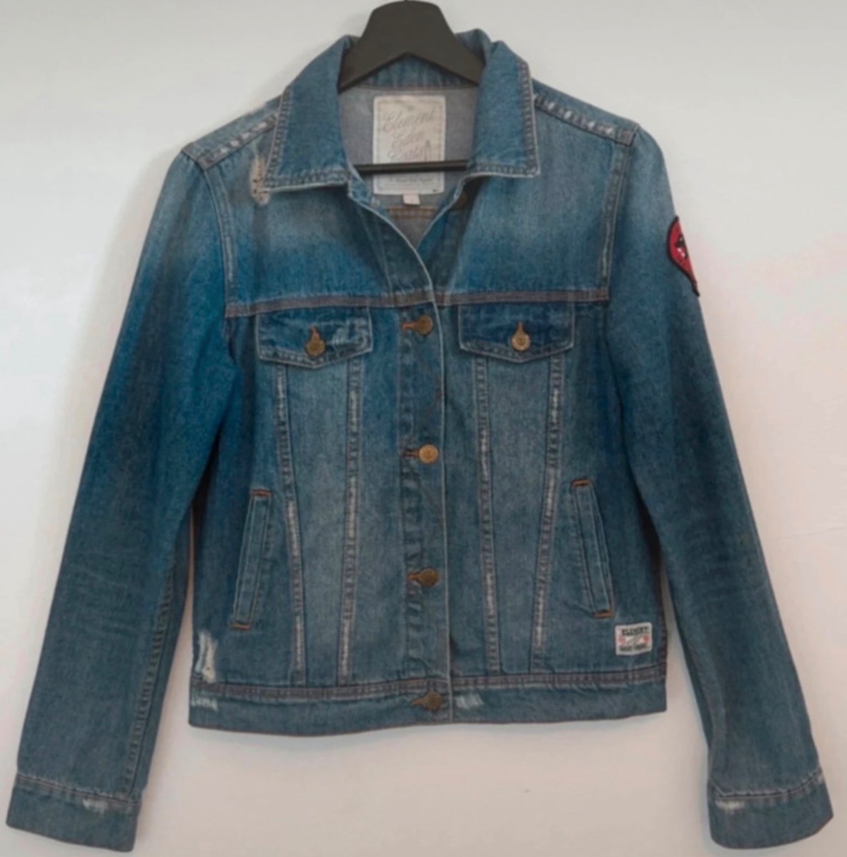 Element Eden Distressed Denim Jacket