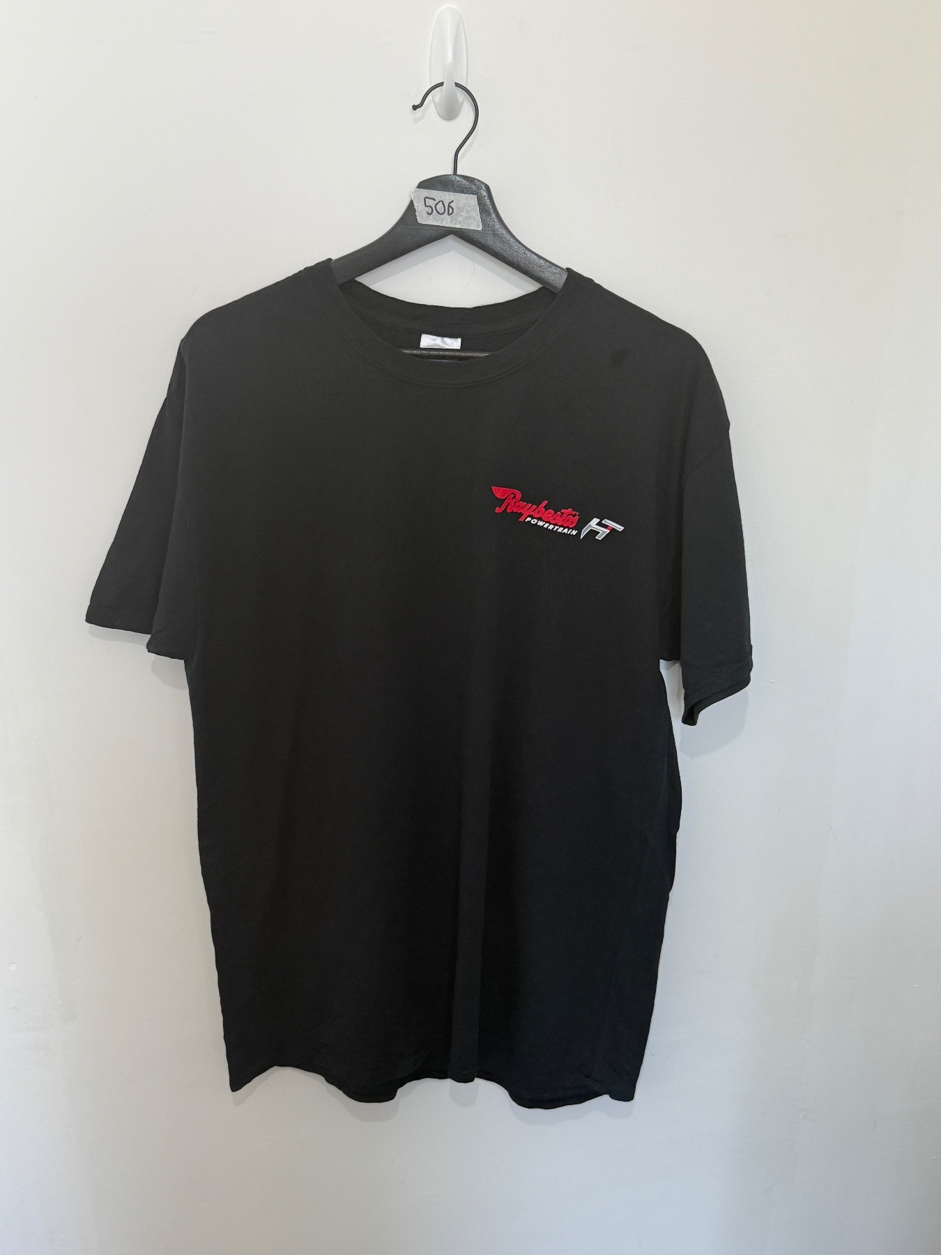 Raybestos Powertrain T Shirt Large L Black Gildan Heavy Cotton Promo Graphic Tee