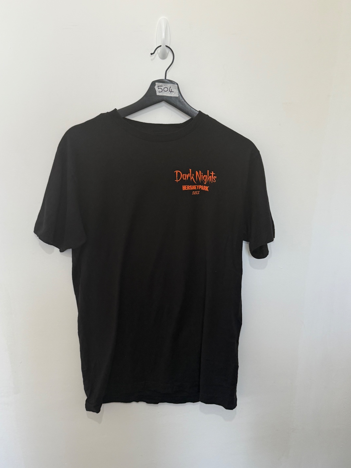 Hersheypark Dark Nights 2022 Twisted Darkness Halloween Graphic T-Shirt Black Medium