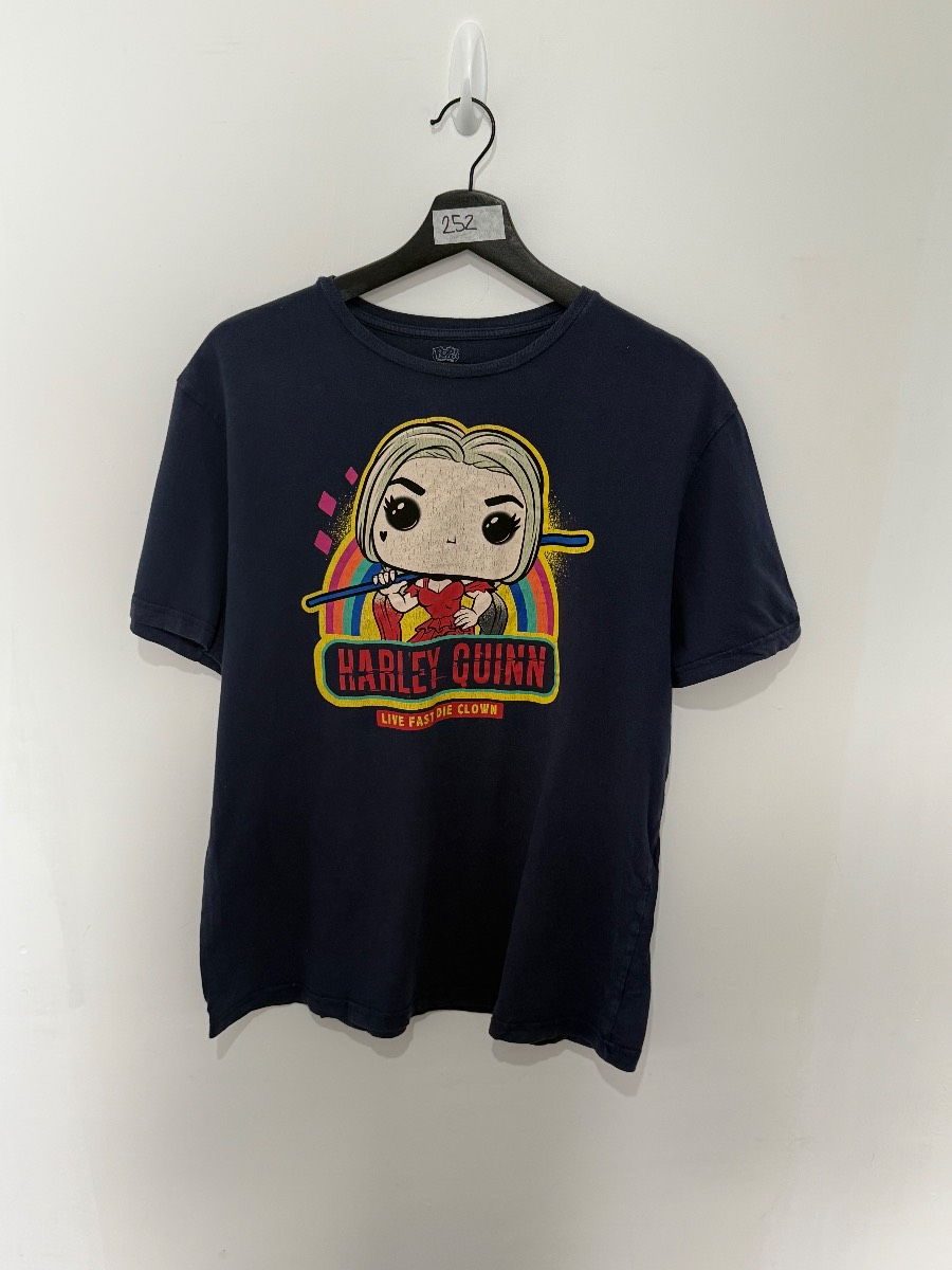 Funko POP Tees DC The Suicide Squad Harley Quinn T Shirt Size Large Live Fast