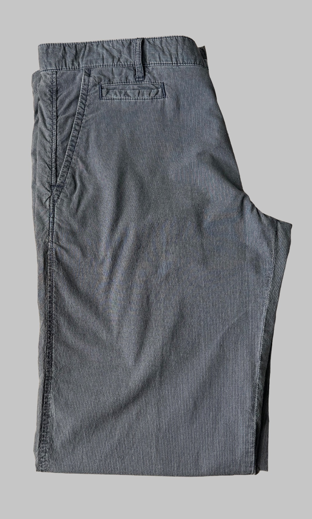 Hugo Boss Corduroy Chino Trousers Men’s 38R UK 54 Blue Slate Fine Micro Cord