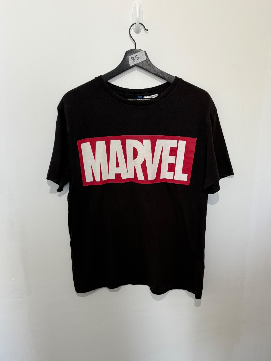H&M x Marvel Logo Black T-Shirt | Size M