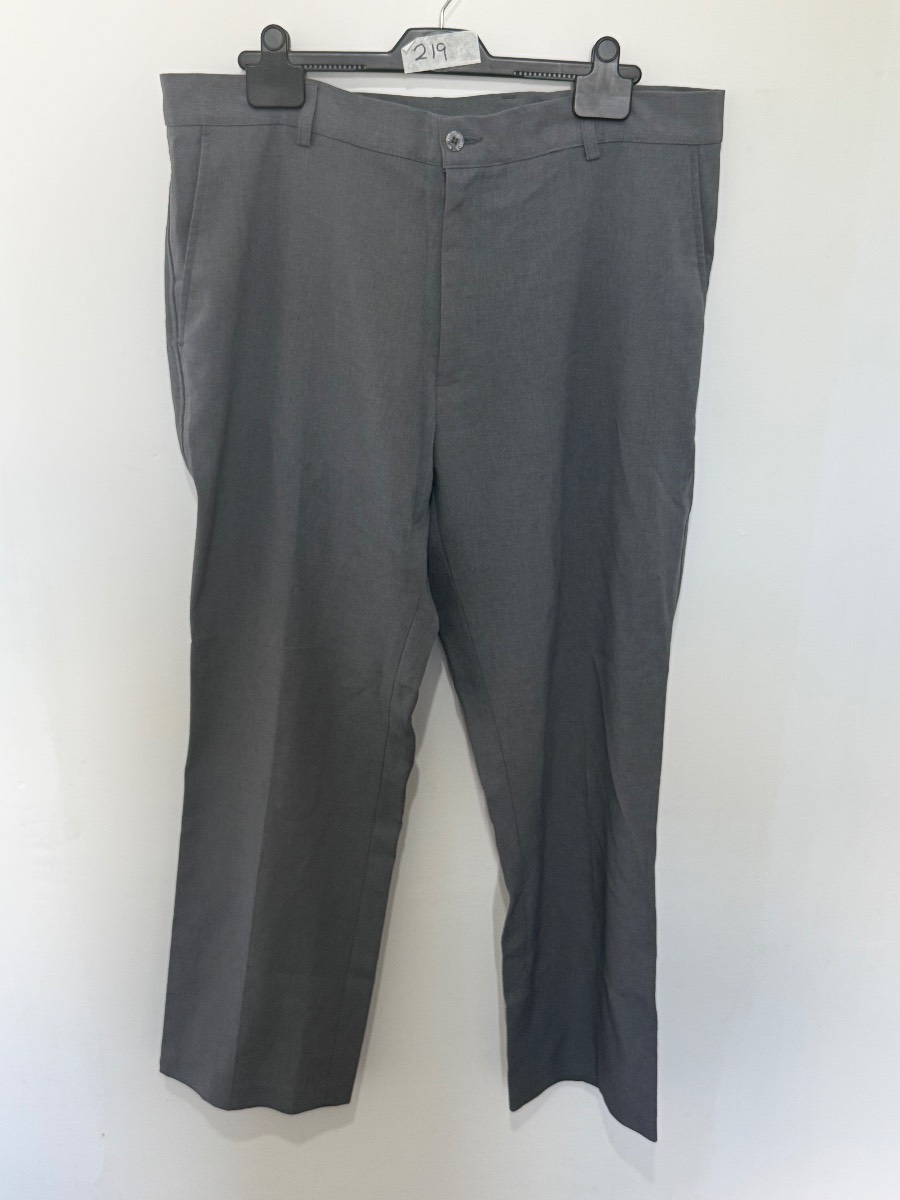 Farah Classic Mens Grey Trousers Size W38 L29 Smart Formal Work Casual Pants