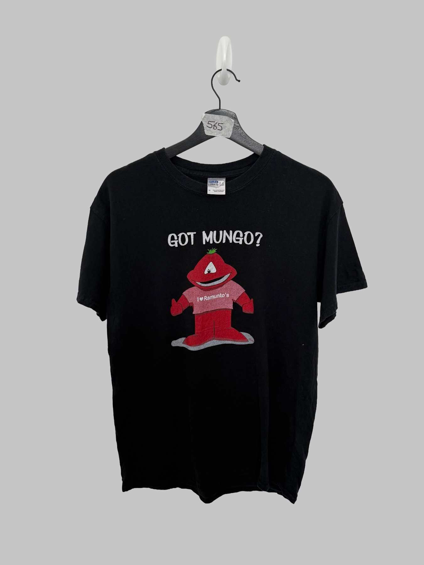 Ramunto’s Brick Oven Pizza Graphic Tee | "Got Mungo?" Black T-Shirt Medium
