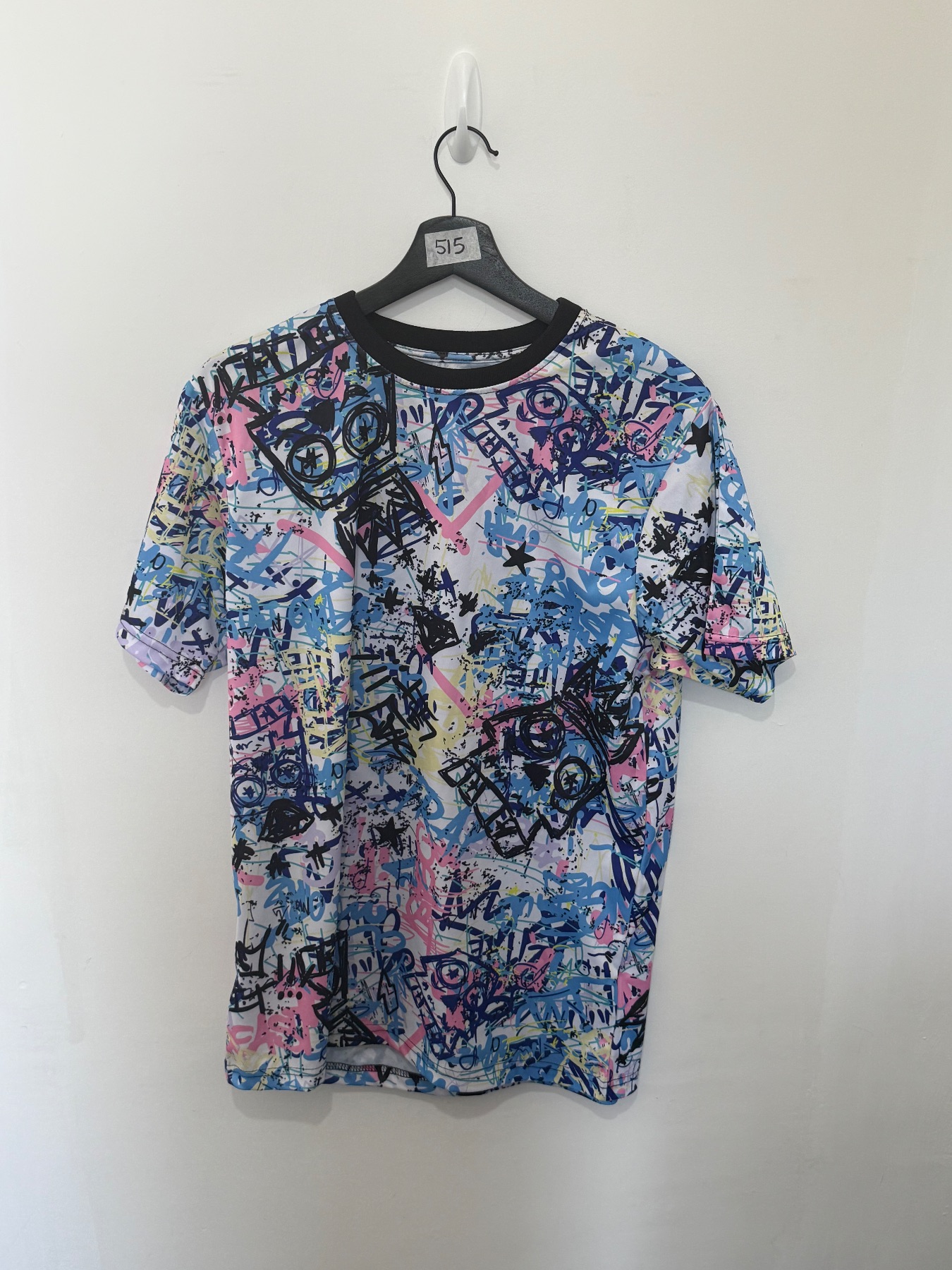 Fresh Prints Of Bel-Air Graffiti T-Shirt Mens Medium All Over Print Streetwear Tee