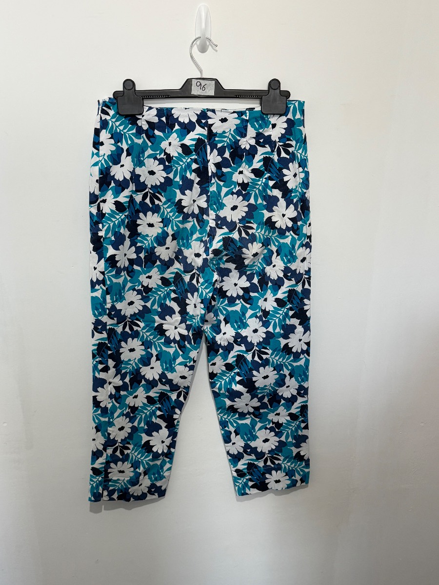 Vintage Charade Floral Capri Trousers – UK 14 (Italian Fabric)
