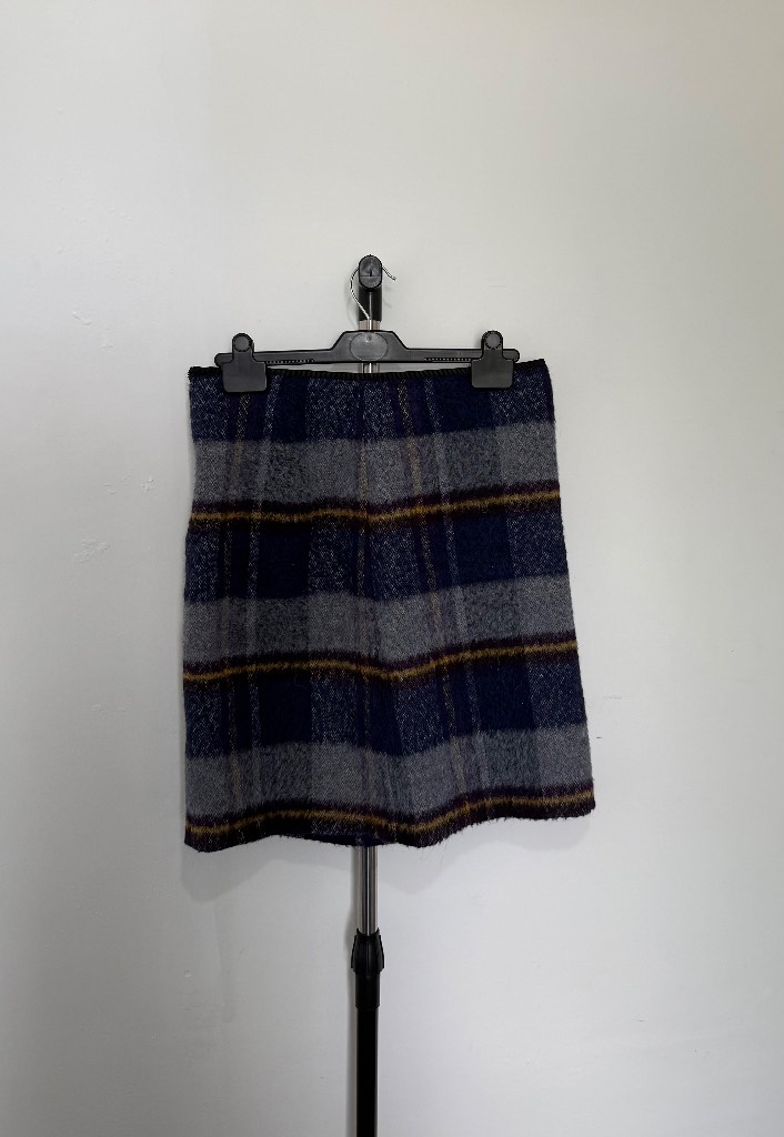 M&S Bouclé Plaid Mini Skirt - Size UK 10 / EUR 38