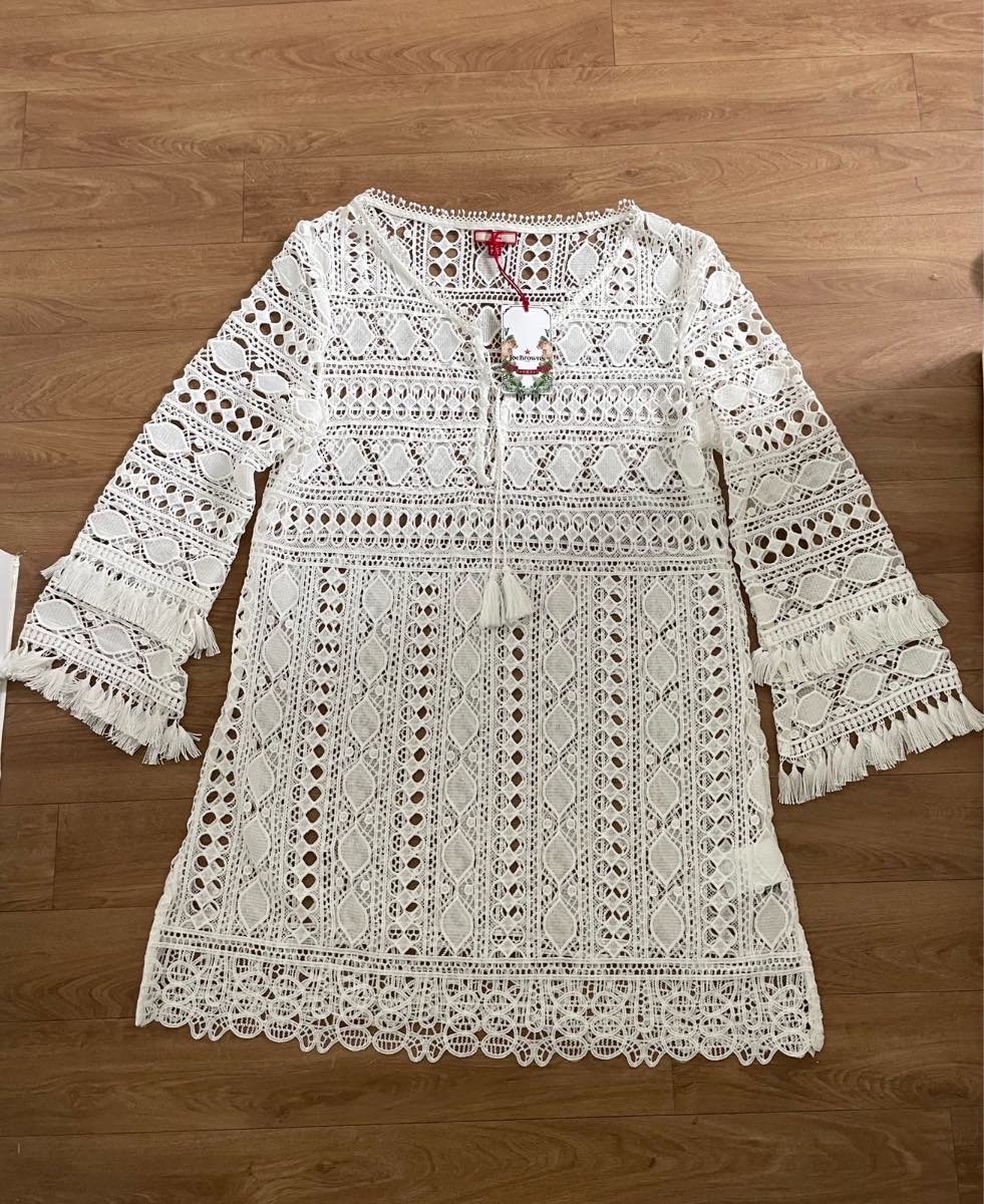 Joe Browns white Boho lace tunic dress