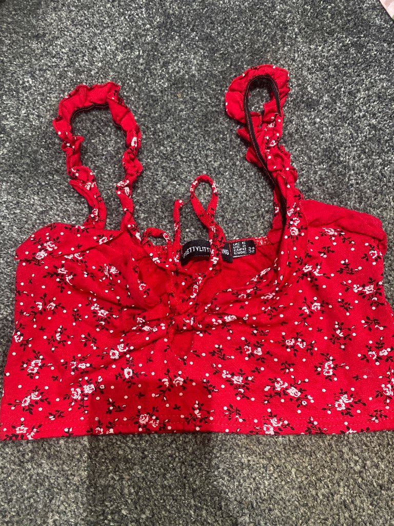 Pretty little thing crop top uk6