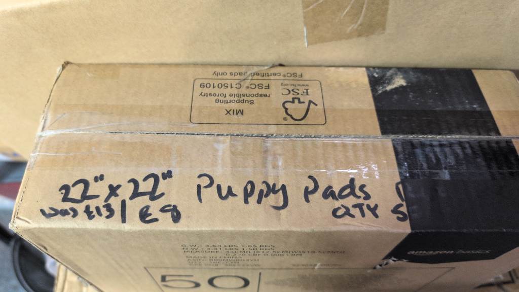Amazon Basics Pet Training Pads -Size 55*55cm -Qty 50