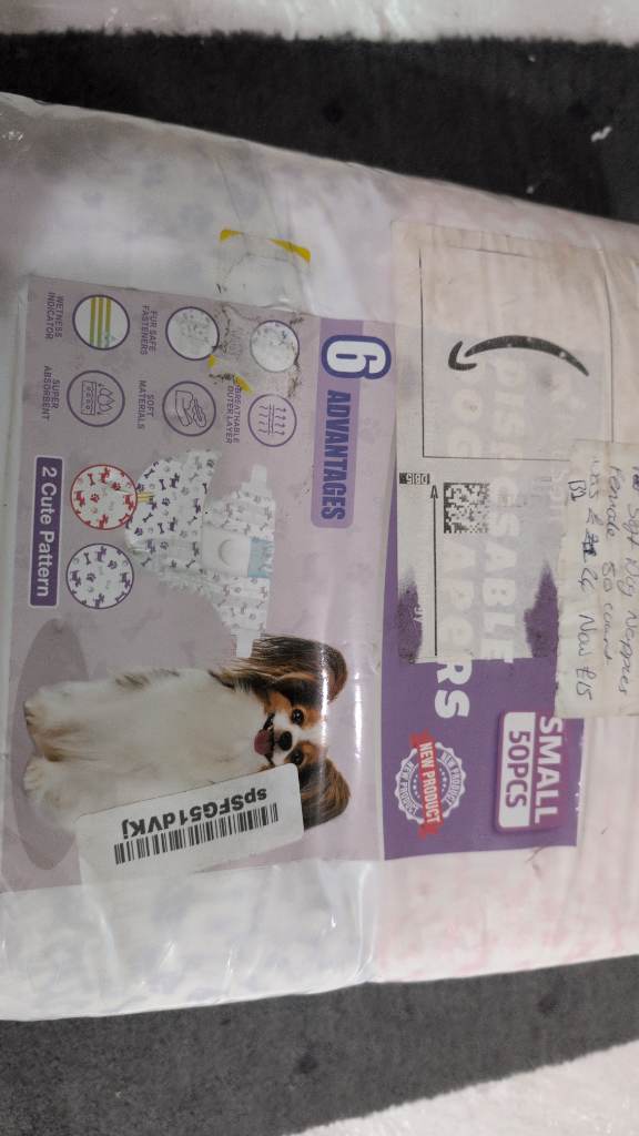 Petsoft disposable dog nappies- small- 50 pieces