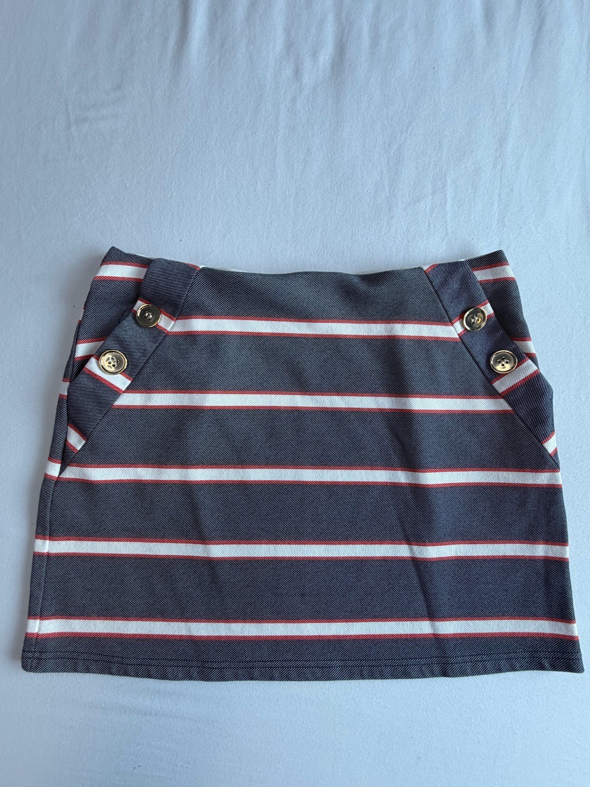 Ladies oasis stripy mini skirt size small