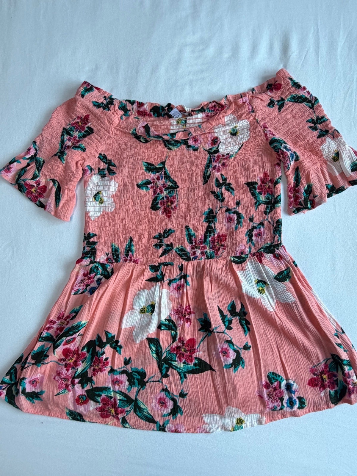 Ladies Dorothy Perkins off shoulder top pink size 14